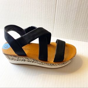 New Lucky Brand Johannas Platform Black Sandals